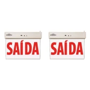 kit 2 Placa De Saída Led 1 Face Vermelha Bivolt Blumenau