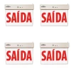kit 4 Placa De Saída Led 1 Face Vermelha Bivolt Blumenau