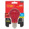 Lâmpada A60 Filamento LED E27 4W Vermelho Autovolt Lâmpada A60 Filamento LED E27 4W Vermelho Autovolt