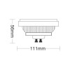 Lâmpada De Led Ar111 Gu10 9W 3000K Bivolt Taschibra Novo
