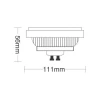 Lâmpada De Led Ar111 Gu10 9W 3000K Bivolt Taschibra Novo Lâmpada De Led Ar111 Gu10 9W 3000K Bivolt Taschibra Novo