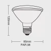 Lâmpada De Led Par38 Com Luz Verde 15w E27 Ip65 Taschibra Lâmpada De Led Par38 Com Luz Verde 15w E27 Ip65 Taschibra