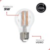 Lâmpada Filamento Led Pera 9W 2700K E27 Vintage Deluxe