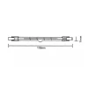 Lâmpada Halogena Palito 500W 220V J118 Ourolux Novo