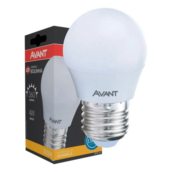 Lâmpada Led Bolinha E27 4W 2700K Bivolt Avant 285171376
