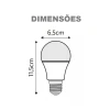 Lâmpada Led Bulbo 7W Bivolt Vermelha Mbled Novo Lâmpada Led Bulbo 7W Bivolt Vermelha Mbled Novo
