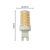 Lâmpada Led Halopin G9 7W 2400K 800 Lumens 220V 1098