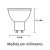 Lâmpada Led MR16 GU10 3,W 2700K Bivolt Germany Lâmpada Led MR16 GU10 3,W 2700K Bivolt Germany