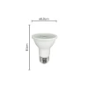 Lâmpada Led Sof Par20 7W 3000K Irc95 Bivolt Nordecor Branca
