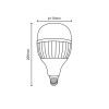 Lâmpada Led T110 E27 65W 6500K 5850Lm Blumenau Iluminação