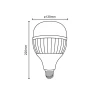 Lampada Led T1330 E27 80W 6500K Bivolt 03080136 Blumenau