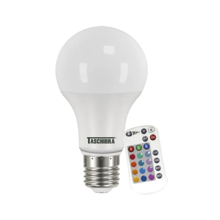 Lampada Led Taschibra Tkl Rgb 9W 100-240V E27 Novo