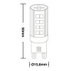 Lâmpada Led para Lustre Espiga Bivolt 6000K 5W RG-5WG9-1