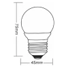 Lâmpada Super Led 3W Luz Rosa Colors Bivolt Ourolux E27