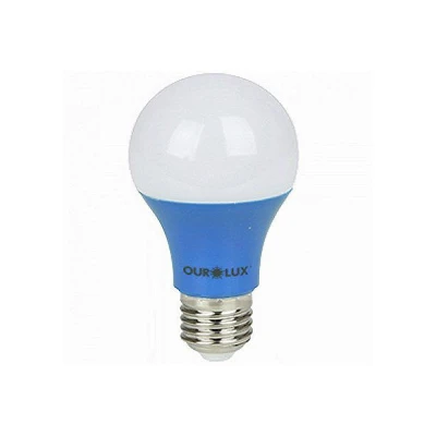 Lâmpada Super Led 7W Luz Azul Colors Bivolt Ourolux E27