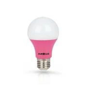 Lâmpada Super Led 7W Luz Rosa Colors Bivolt E27 Ourolux