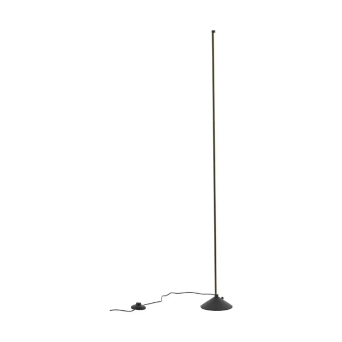 Luminária De Chão LED Alor 24W 3000K Preta LC-9501 Moderna