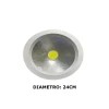 Luminária De Led Downlight Redonda Embutir 30W 6500K Branca Luminária De Led Downlight Redonda Embutir 30W 6500K Branca