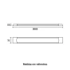 Luminária De Led Slim 2M 72W 6500K Blumenau Novo