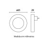 Luminária Noturna Led 0,5 3000K Com Sensor Redonda Lisa