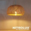 Luminária Pendente Bambu 1x E27 110/220V Artesanal Nitrolux