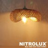 Luminária Pendente De Bambu 1X E27 Artesanal 110/220V