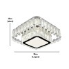 Lustre Cristal K9 Led 30W 3 Tons De Luz Sobrepor Nitrolux