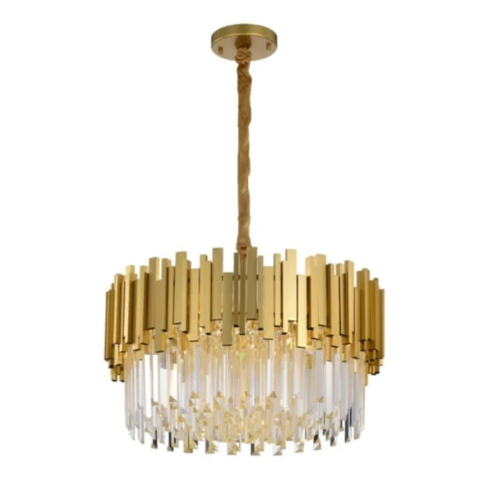 Lustre Fancy 80Cm Dourado Sky-3013L Skylight Led Moderno