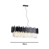 Lustre Fancy Retangular 90cm Preto SKY3013PT Skylight