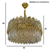 Lustre Lor E14x9 60X26CM Redondo Dourado Skylight Lustre Lor E14x9 60X26CM Redondo Dourado Skylight