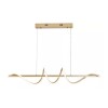 Lustre Pendente Moderno 45W 3 Tons De Luz 110/220V Dourado