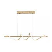 Lustre Pendente Moderno 45W 3 Tons De Luz 110/220V Dourado