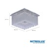 Lustre Plafon Cristal Led 30W 3 Tons De Luz Nitrolux Ltx-011