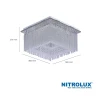 Lustre Plafon Cristal Led 30W 3 Tons De Luz Nitrolux Ltx-011