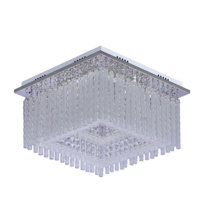 Lustre Plafon Cristal Led 30W 3 Tons De Luz Nitrolux Ltx-011
