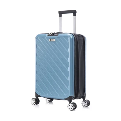 Mala Viagem Nautika Giro 10kg Azul Claro Rodas 360 Nova