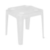 Mesa Plástica De Apoio Com Porta-Copos Branca Bel Novo