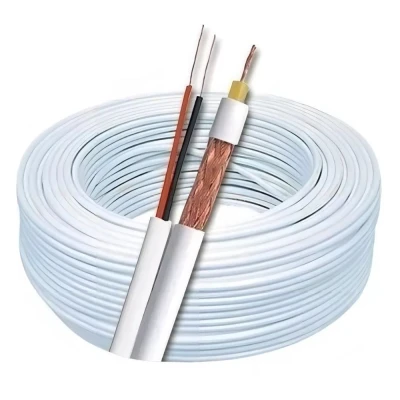 Metro De Cabo Coaxial Cftv Rf 0.4/2.5mm 2x26 Awg Megat