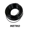 Metro De Fio Flexível Elétrico 4MM Cor Preto Megatron Metro De Fio Flexível Elétrico 4MM Cor Preto Megatron