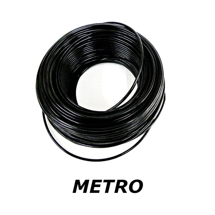 Metro De Fio Flexível Elétrico 4MM Cor Preto Megatron Metro De Fio Flexível Elétrico 4MM Cor Preto Megatron