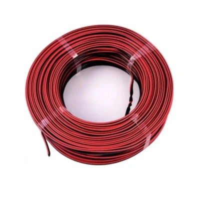 Metro Fio Bicolor P/ Som Pt/Vm 2X1.0mm Megatron Alta Qualidade