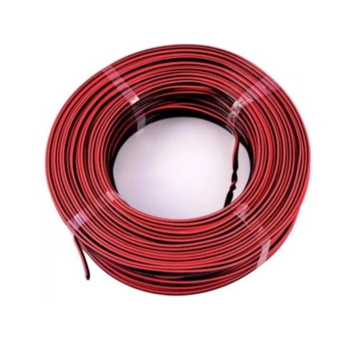 Metro Fio Bicolor P/ Som Pt/Vm 2X1.0mm Megatron Alta Qualidade