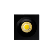 Mini Spot De Led Elysa Quadrado 3W 3000K Preto Nordecor Novo