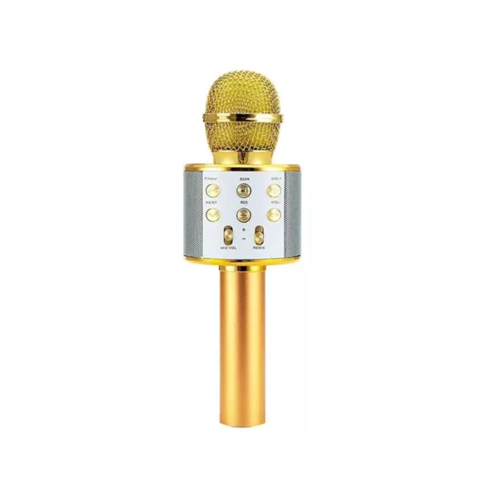 Microfone Karaoke Sem Fio Ws-858 Xtrad Novo
