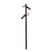 Mini Espeto Led Kewe 2X 1W 3000K IP67 40CM Preto Nordecor