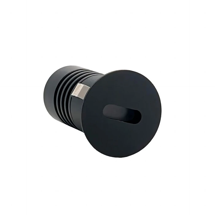 Mini Spot Domy Ini Redondo De Embutir 1W 3000K Preto