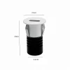 Mini Spot Led Domy Ini Redondo De Embutir 1W 3000K Branco Mini Spot Led Domy Ini Redondo De Embutir 1W 3000K Branco