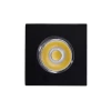 Mini Spot Led Preto Quadrado 1w 3000k Embutir Nordecor