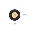 Mini Spot Led Preto Redondo 1w 3000k Embutir Nordecor