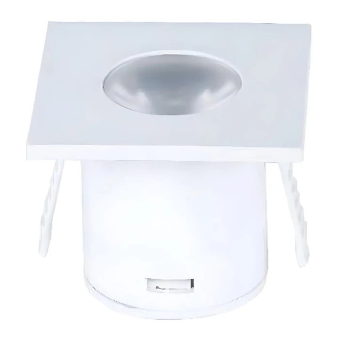 Mini Spot Led Yasa Quadrado 1W 3000K Branco 2 Unidades